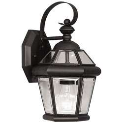 Black Outdoor Lantern Light Fixture  
