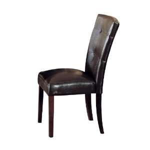    ACME Dining Side Chair, 39 Inch Height, Brown