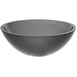 Kraus 14 inch Charcoal Frosted Glass Vessel Sink  