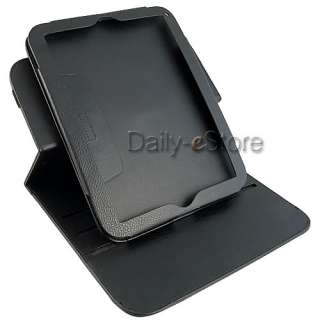   Rotating Stand Leather Case Cover+Screen Protector for HP TouchPad