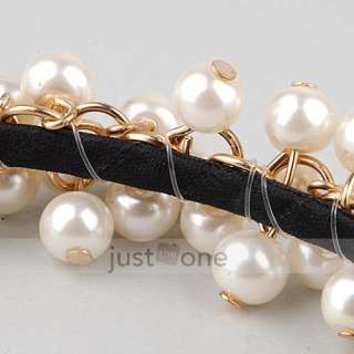 Sweet Elegant Women Ladies Girls Chic Hair Decoration Faux Pearl Beads 