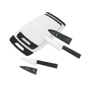   de France Ceramic Knife Set with 2 Cutting Boards