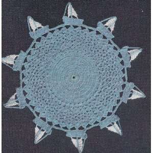 Vintage Crochet PATTERN to make   Sailboat Sailing Doily Motif. NOT a 