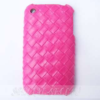 DESIGNER SILVER WOVEN HARD CASE COVER for IPHONE 3G 3GS  