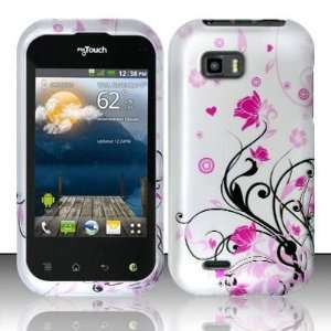   ) Rubberized Design Cover   Pink Vines Cell Phones & Accessories