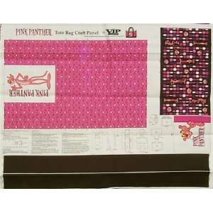Pink Panther Canvas Tote Craft Panel