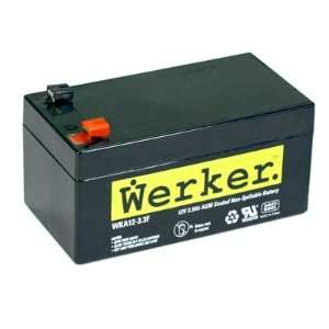  WKA12 3.3F   Genuine 12 Volt 3.3ah Battery Electronics