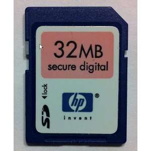  HP 32MB SD Secure Digital Flash Memory Card Electronics