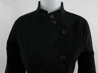 NWT DEREK LAM Black Button Down Jacket Size 8  