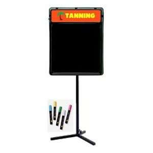 Tanning Salon I Write On Neon Blackboard on Stand 20 x 54