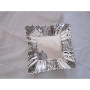  Jaks Trading Silver Plated Square Candy Dish for Parties 