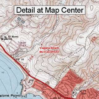 USGS Topographic Quadrangle Map   Laguna Beach, California (Folded 