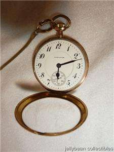 Estate HAMILTON Gold Filled Pocket Watch with Chain  