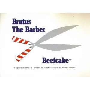   Classic WWF Wrestling Card #143  Brutus The Barber Beefcake Logo