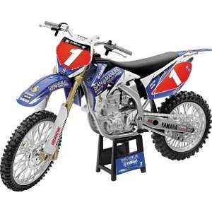   James Stewart Replica Motorcycle Toy   Blue/White / 16 Scale