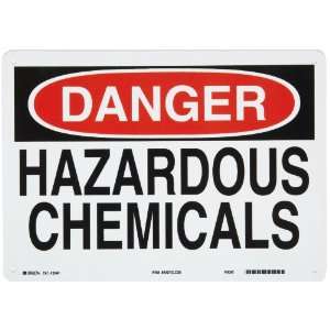   Chemical And Hazardous Materials Sign, Legend Danger, Hazardous