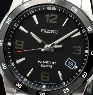 LATEST New 2011 Model Black Dial 100m Seiko Kinetic SKA505P1  