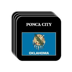  US State Flag   PONCA CITY, Oklahoma (OK) Set of 4 Mini 