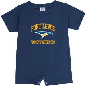  Fort Lewis College Skyhawks Navy Womens Water Polo Arch Baby 
