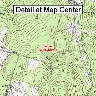 USGS Topographic Quadrangle Map   Enfield, New Hampshire (Folded 