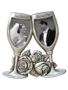Opening Champagne Glass Picture Frame WEDDING  