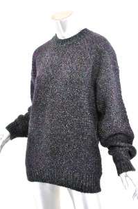 MISSONI for BLOOMINGDALEs Navy Multi Color Tweed Wool/Mohair Round 