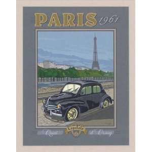  Paris 1961, 4CV by Bruno Pozzo   Framed Artwork