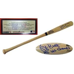  Bat w/ 85 World Series   Blonde Big Stick   Autographed MLB Bats