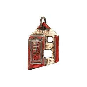   Red Metal Homestead 29 31x47 48mm Charms Arts, Crafts & Sewing