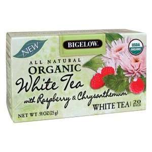 Bigelow Tea, Organic White Tea with Raspberry and Chrysanthemum 20 