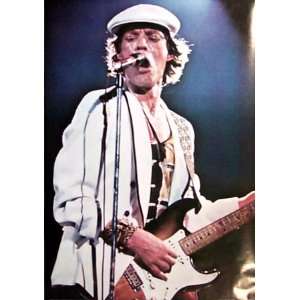  Mick Jagger Playing Guitar Original 1982 24x35 Poster 