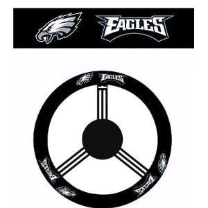   Steering Wheel with Official NFL Licensed Logo   Philadelphia Eagles