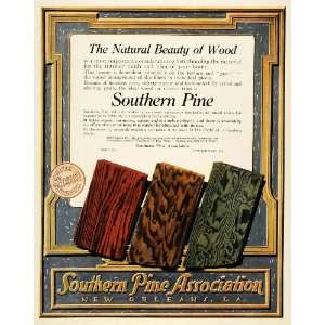  1917 Ad Southern Pine Wood Home Decor New Orleans 