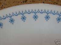 Two Corelle SNOWFLAKE BLUE luncheon plates 8 1/2 NICE  