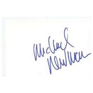  MICHAEL NEWMAN Signed Index Card In Person Everything 