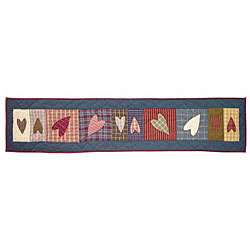 Primitive Hearts Table Runner  