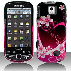 Samsung Intercept M910 Purple Love Snap on Protective Case Cover 