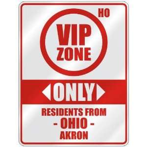   RESIDENTS FROM AKRON  PARKING SIGN USA CITY OHIO