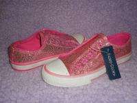 Faded Glory Girls Laceless Tennis Shoes Size 13 1 2 3 M  