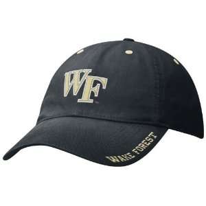Nike Wake Forest Demon Deacons Black Campus Sandblasted Adjustable Hat 