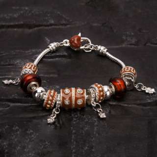 NEW Fashion Charming Bracelet Chain with Coffee Beads  