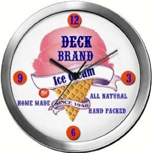 DECK 14 Inch Ice Cream Metal Clock Quartz Movement  