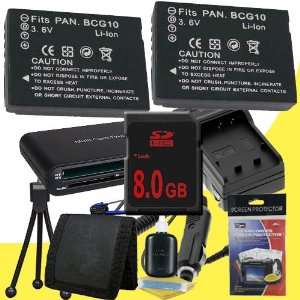 ZS6, DMC ZS7 Includes TWO DMW BCG10 Replacement Lithium Ion Batteries 