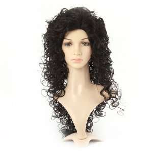   6sense Gorgeous Casual Long Curly Golden Black Hair Full Wig Beauty