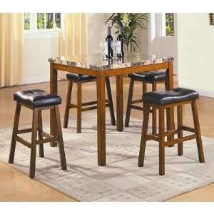  Aaron 5 Piece Counter Height Dining Table Set Furniture & Decor