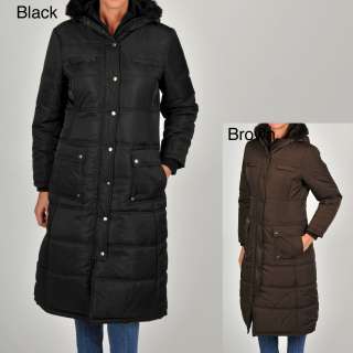 Excelled Womens Plus Size Quilted Puffer Coat  
