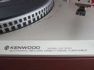   viewing a used Kenwood KD 3100 Automatic Return Direct Drive Turntable