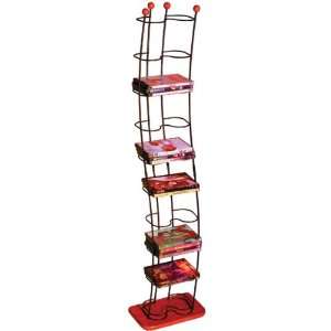  New  ATLANTIC 1386 Wave 74 DVD Wire Towers (Black/Cherry 