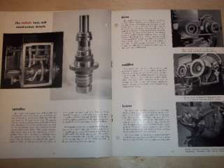 Vtg W.H Nichols Co Catalog~Twin Mill~Milling Machine  
