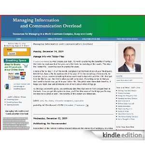  Managing Information and Communication Overload Kindle 